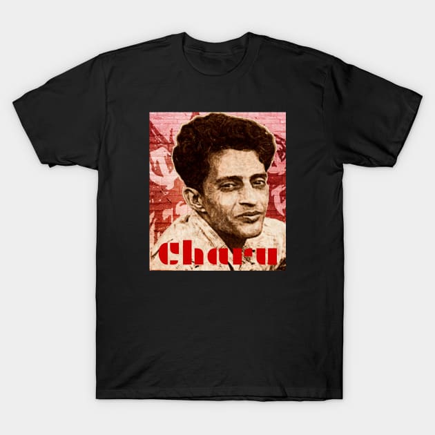 Charu Majumdar Naxalite Revolutionary Leader Red T-Shirt by Tony Cisse Art Originals